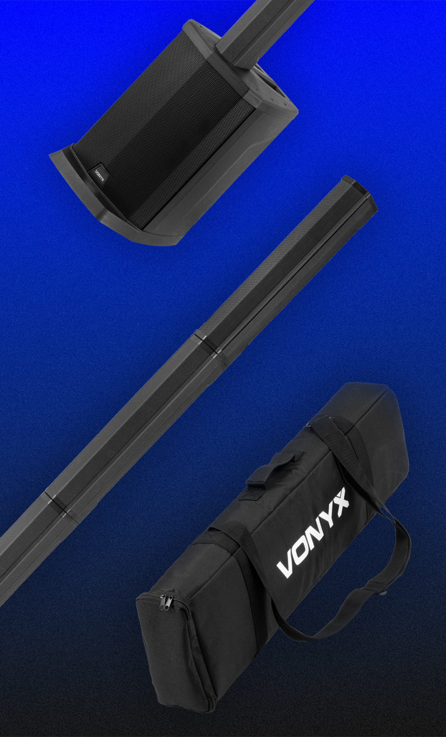 Vonyx Introduces the New VX808B battery column speaker system