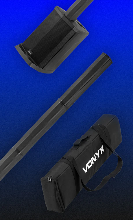 Vonyx Introduces the New VX808B battery column speaker system
