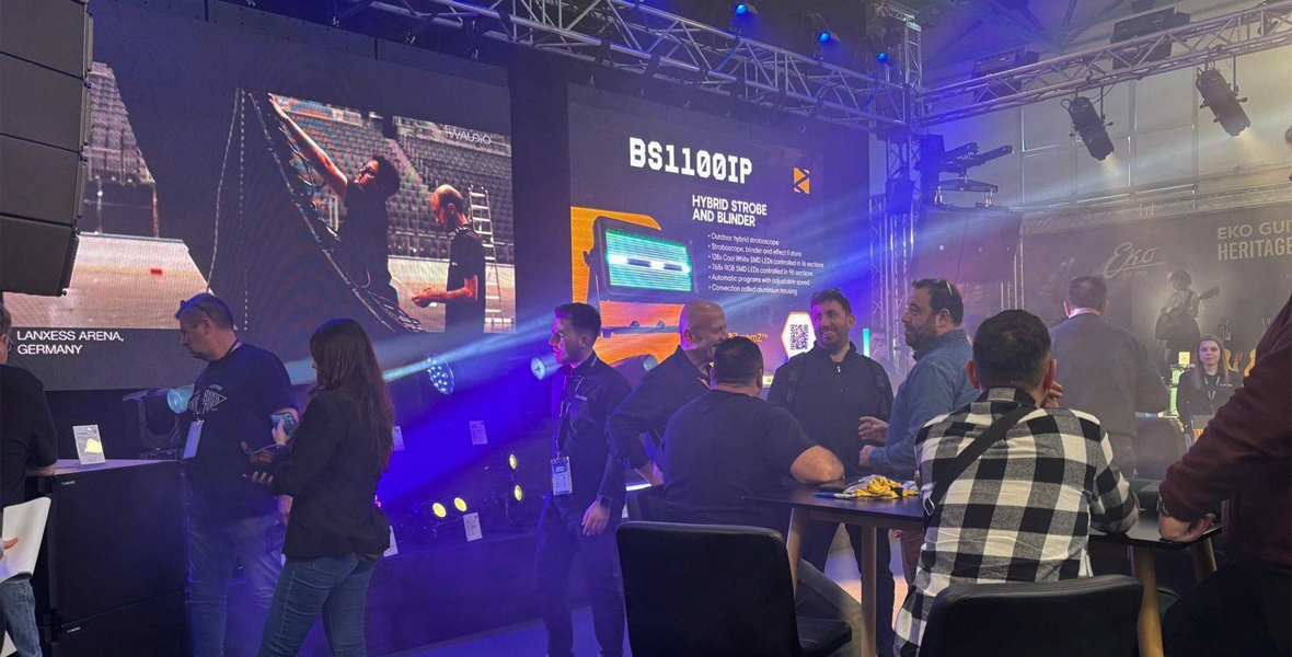 Brand new beamZ products presented at AV Music Show in Athens Greece