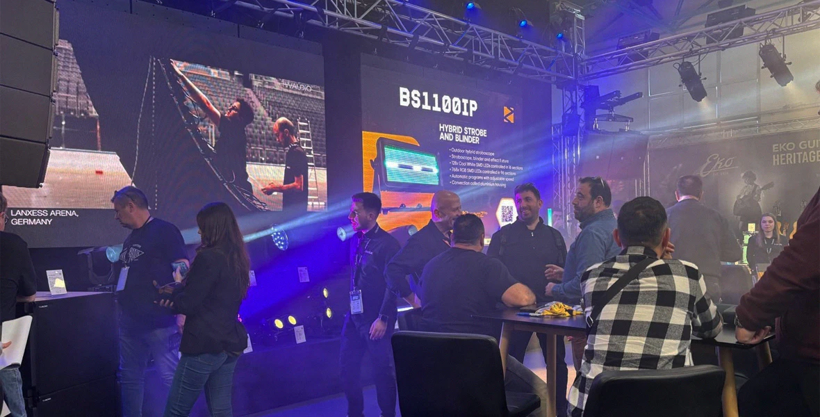 Brand new beamZ products presented at AV Music Show in Athens Greece